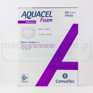 Aquacel Foam Adhesive 20*16,9cm Sacral wielowarstwowy opatrunek piankowy 1szt